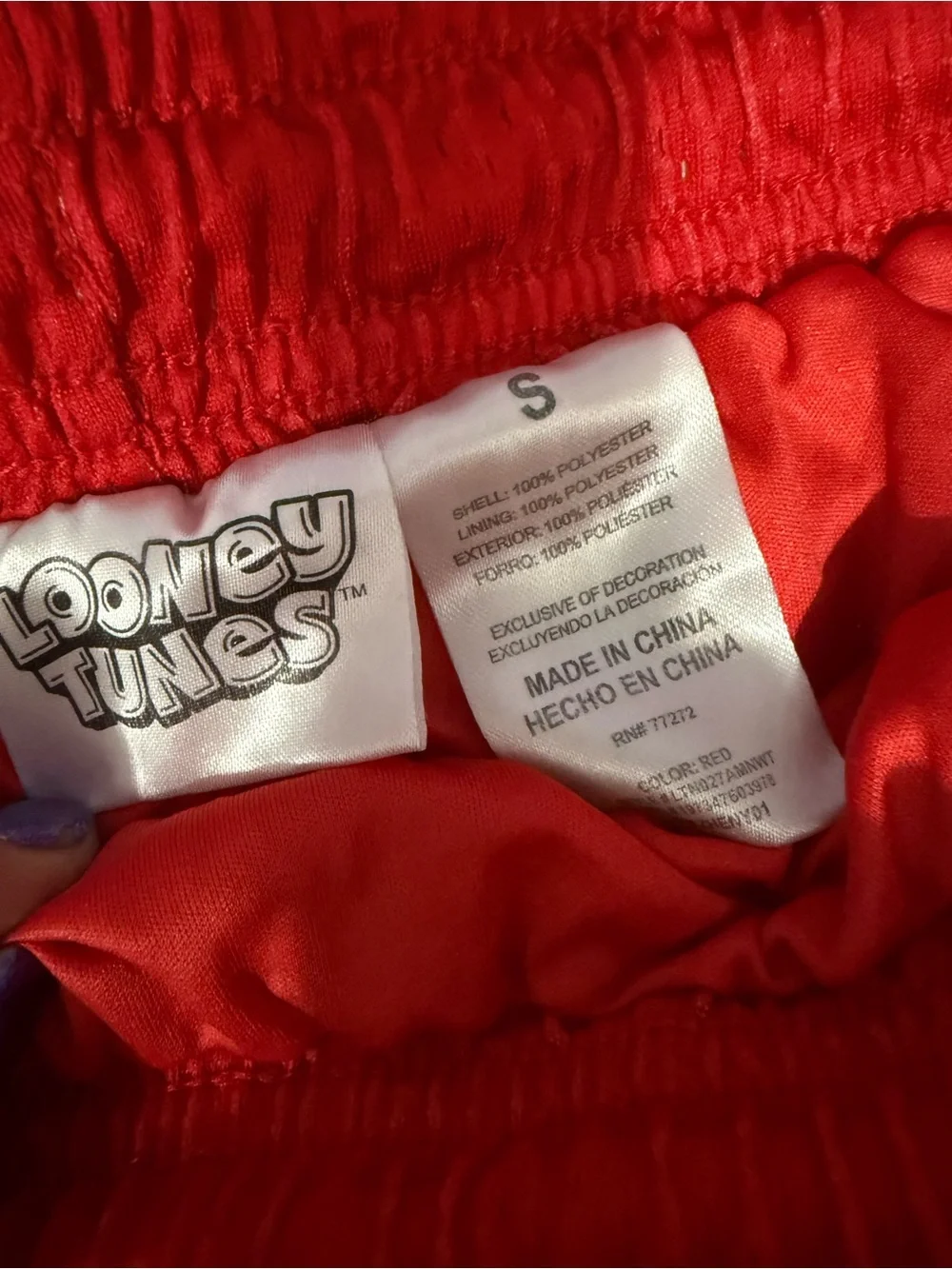 Warner Bros. Looney Tunes Red Casual Shorts